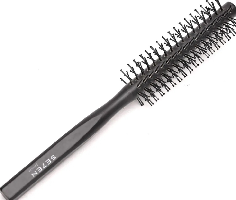 Se7en Styles Black Wooden Round Brush 12 mm