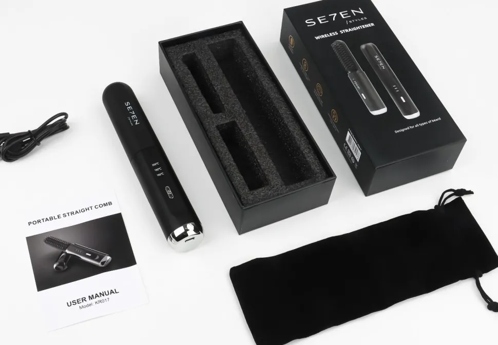 Se7en Styles Cordless Beard & Hair Straightener