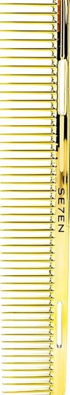 Se7en Styles Gold Metal Clipper Comb - 21 cm