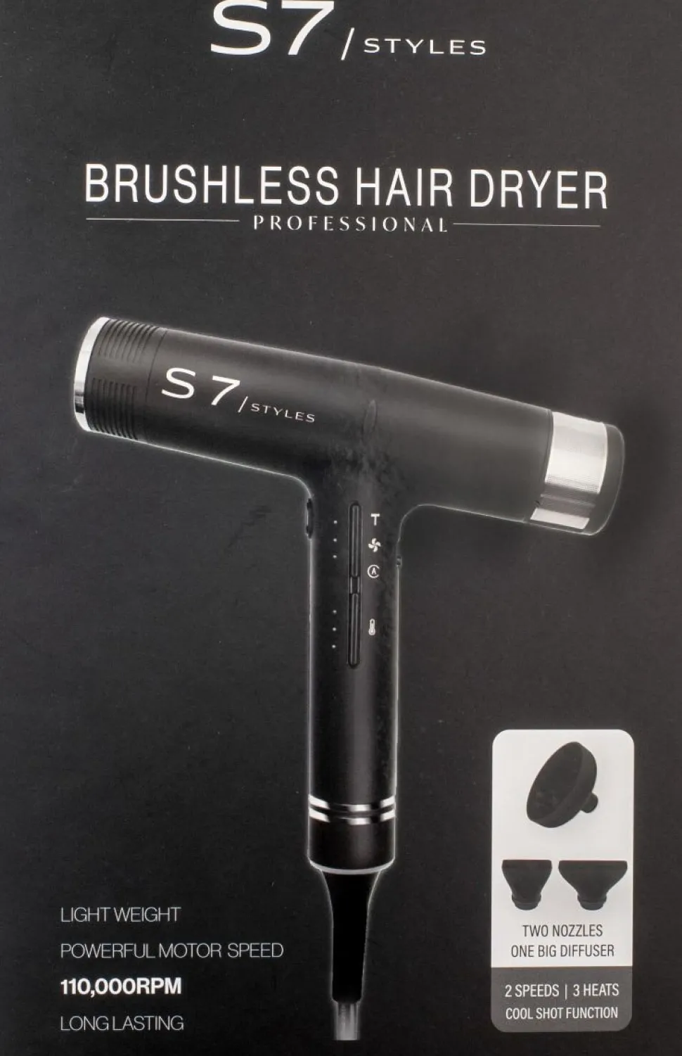 Se7en Styles Inferno Brushless Hair Dryer - 2000 Watt