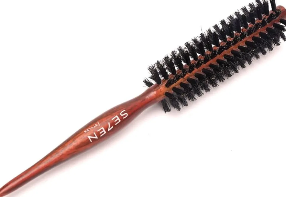Se7en Styles Medium Wooden Round Brush 12 mm