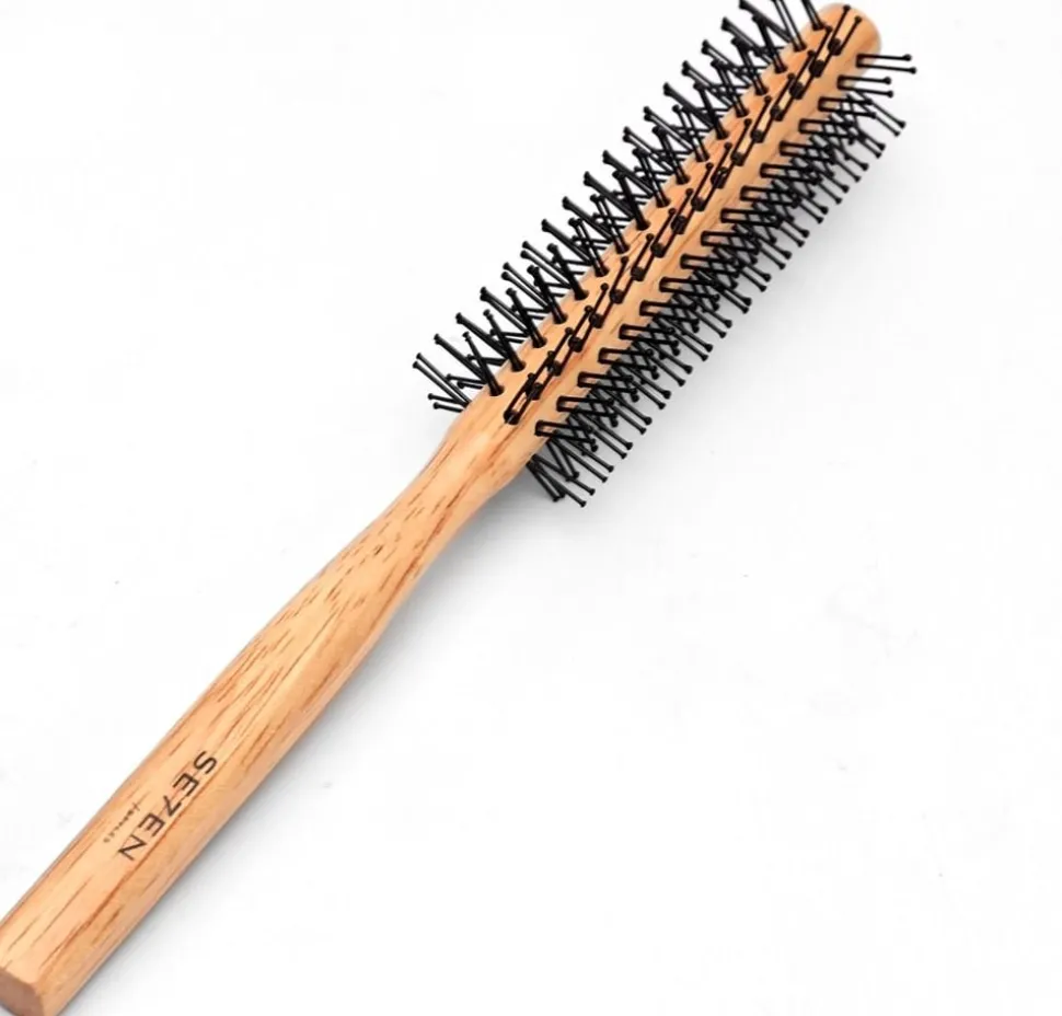Se7en Styles White Wooden Round Brush 12 mm