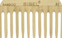 Sibel Bamboo B2 Wooden Antistatic Afro Comb 10,2 cm