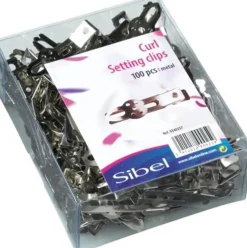 Sibel Curl Clips Metal Flower Box - 100 Pcs