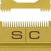 StyleCraft Gold Titanium DLC Fixed Fade Blade with Slim Deep Tooth Cutter