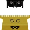 StyleCraft Replacement Fixed Gold Titanium X-Pro Wide Hair Trimmer Blade with The One