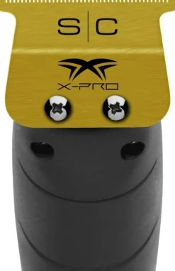 StyleCraft Replacement Fixed Gold Titanium X-Pro Wide Hair Trimmer Blade with The One