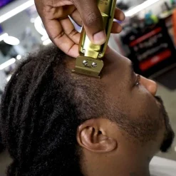 StyleCraft Replacement Fixed Gold Titanium X-Pro Wide Hair Trimmer Blade with The One