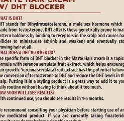 Suavecito Matte Hair Cream with DHT Blocker 113g