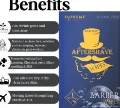 Supreme Trimmer Aftershave Wipes™ 50 Pcs