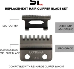 Supreme Trimmer Fade Blade for Recharge Clipper-CBF19
