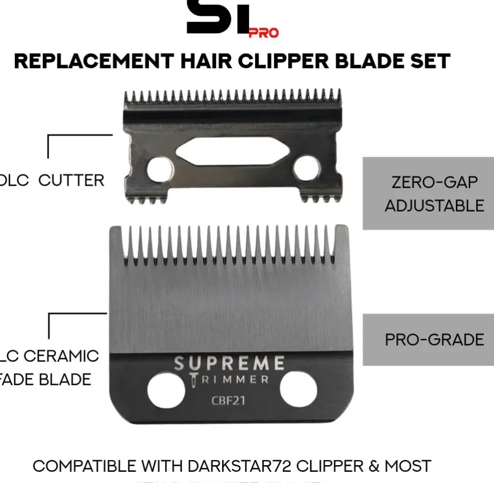 Supreme Trimmer Fade Blade for DarkStar Clipper-CBF21