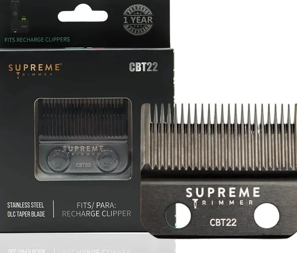 Supreme Trimmer Taper Blade for Recharge Clipper-CBT22