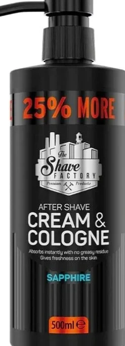 The Shave Factory - Cream & Cologne 2in1 Sapphire 500 ml