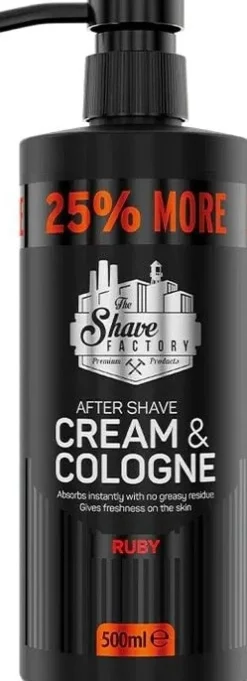 The Shave Factory - Cream & Cologne 2in1 Ruby 500 ml