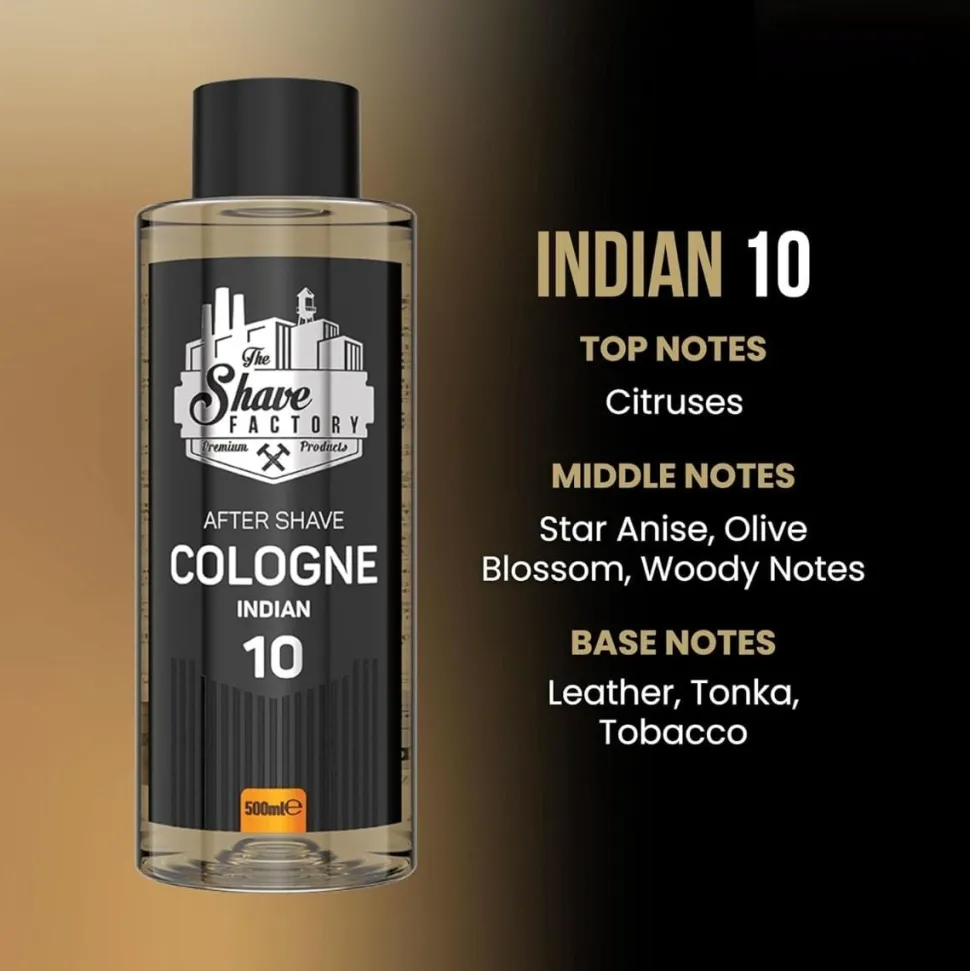 The Shave Factory After Shave Cologne No.10 Indian - 500 ml