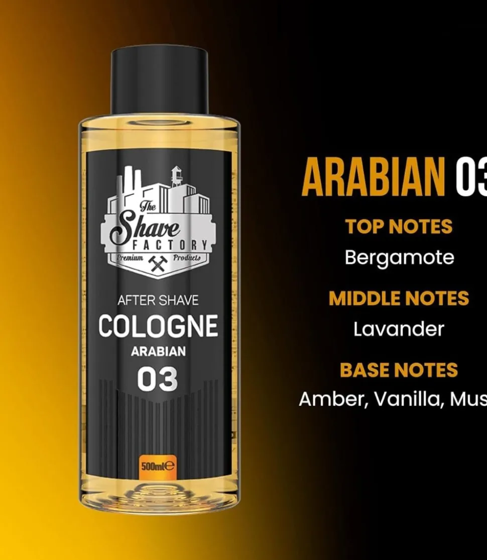 The Shave Factory After Shave Cologne No.3 Arabian - 500 ml