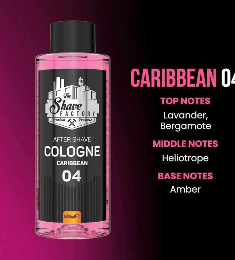 The Shave Factory After Shave Cologne No.4 Caribbean - 500 ml