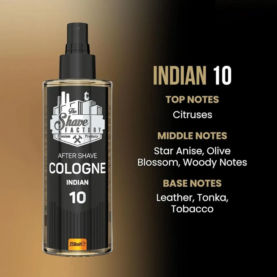 The Shave Factory After Shave Cologne No.10 Indian - 250 ml