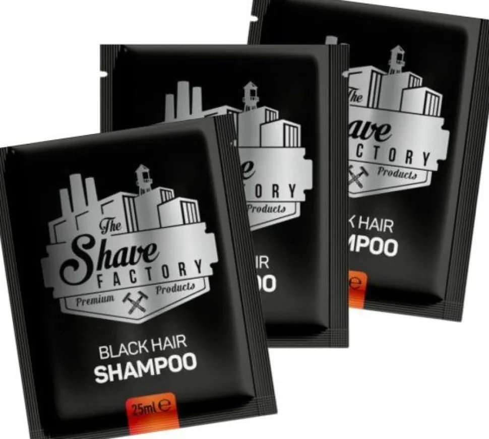 The Shave Factory Black Hair Shampoo 10 x 25 ml
