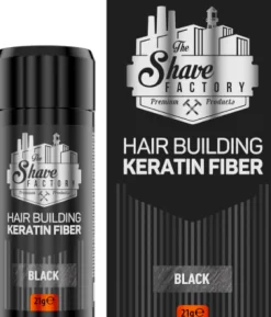 The Shave Factory Hair Building Keratin Fiber Black 21g
