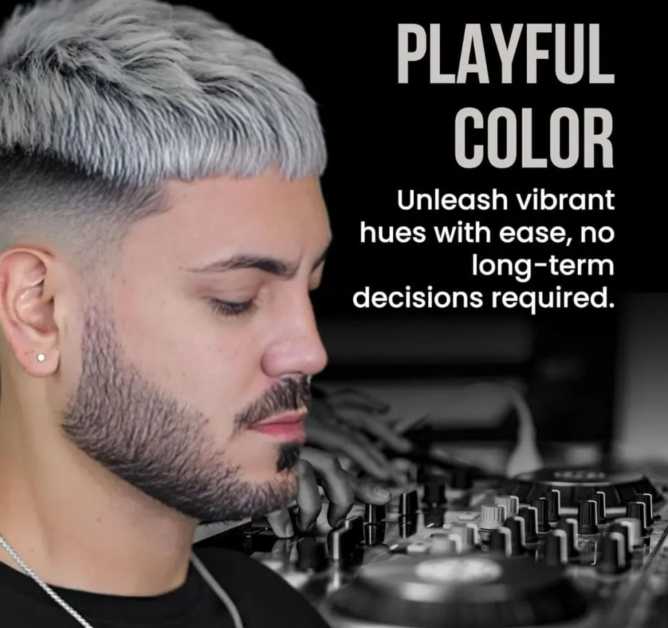 The Shave Factory Temporary Hair Color Spray White - 150 ml