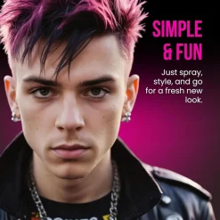 The Shave Factory Temporary Hair Color Spray Pink - 150 ml