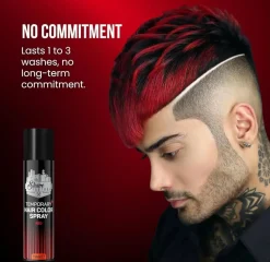 The Shave Factory Temporary Hair Color Spray Red - 150 ml