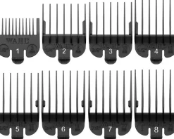 Wahl Professional Black Attachment Combs 8 Pcs
