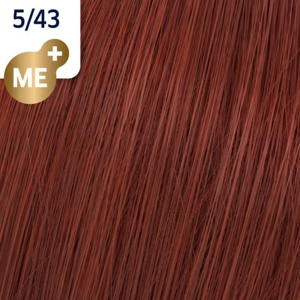 Wella Koleston Perfect Me+ Vibrant Reds 5/43 Light Brown Red Gold - 60 ml