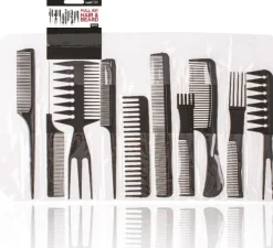 XanitaliaPro - Set of 10 Combs for Hair and Beard