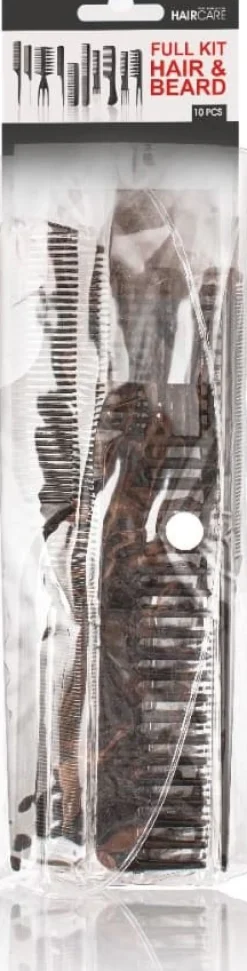 XanitaliaPro - Set of 10 Combs for Hair and Beard