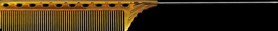 YS Park Tail Comb No. 102 Camel/Yellow - 220 mm