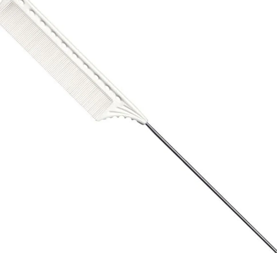 YS Park Tail Comb No. 122 White - 250 mm